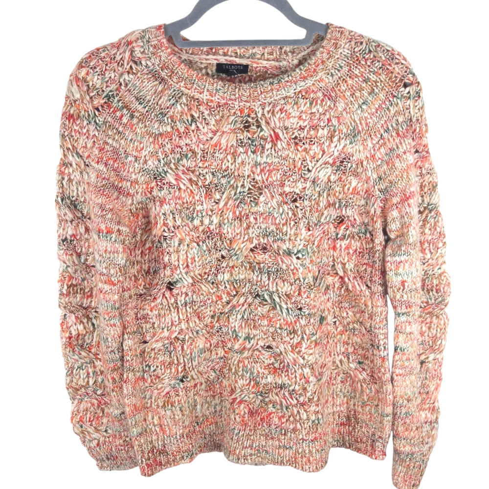 Talbots Multicolor Knitted Wool Blend Sweater